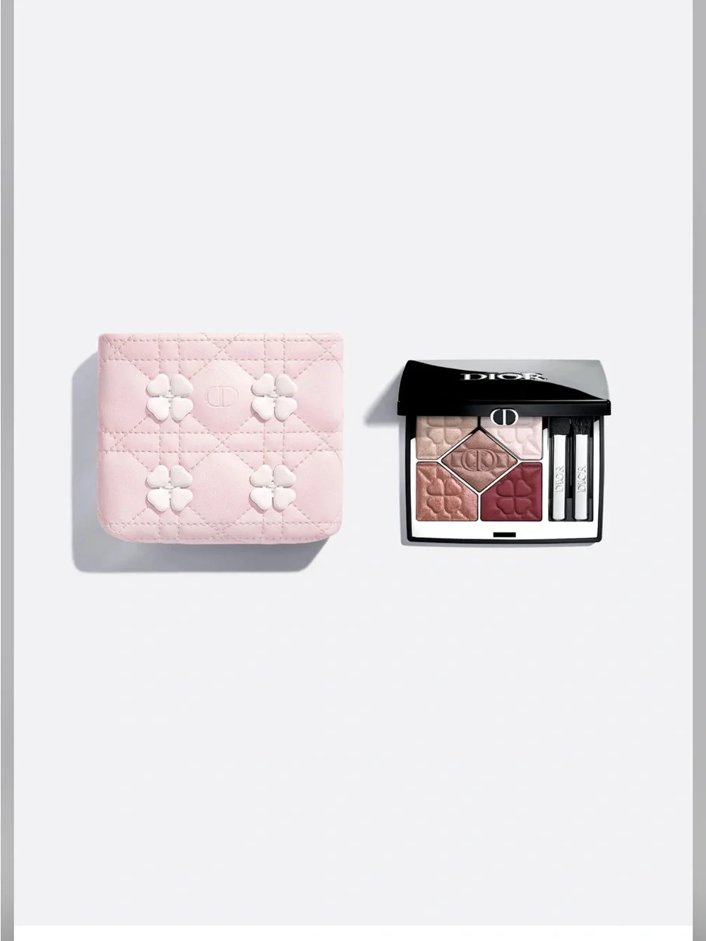 Dior 5-Colour Eyeshadow Palette w- Pink Quilted Case 883 Lucky Rosewood